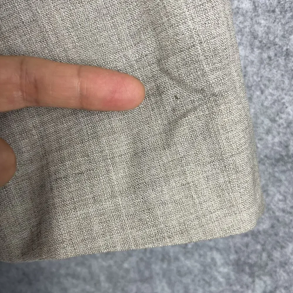 Brooks Brothers‎ Regent Fit Blazer Sport Coat Mens 42R Beige Wool Ramie 2 Button